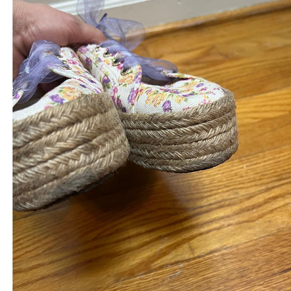 LoveShackFancy x Superga Platform Espadrilles Sz. 41.5 (US 10) - Picture 8 of 9